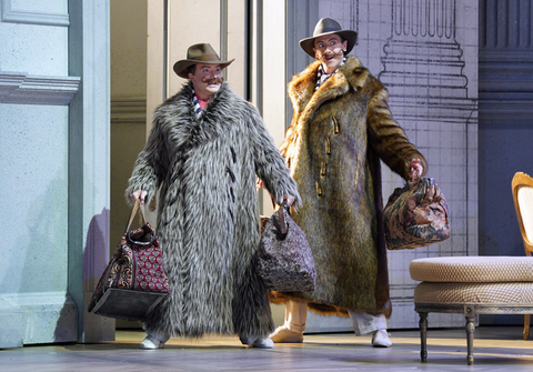 John Brancy as Guglielmo and Ben Bliss as Ferrando in Mozart's "Così fan tutte." Photo: Cory Weaver/San Francisco Opera