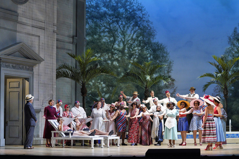 A scene from Act II of Mozart's "Così fan tutte." Photo: Cory Weaver/San Francisco Opera