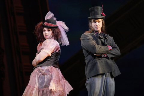 Christina Gansch as Zerlina and Cody Quattlebaum as Masetto in Mozart's "Don Giovanni." Photo: Cory Weaver/San Francisco Opera