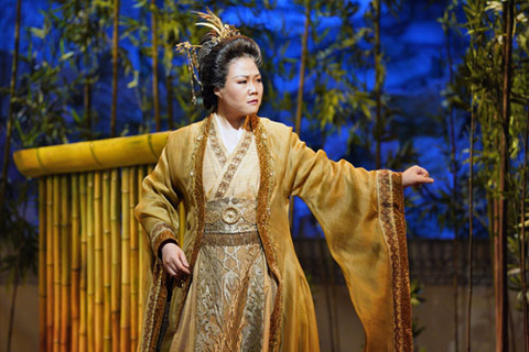 Hyona Kim as Lady Wang in Bright Sheng's "Dream of the Red Chamber." Photo: Cory Weaver/San Francisco Opera