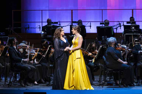 "Eun Sun Kim Conducts Verdi" with Mikayla Sager, Nicole Car, and the San Francisco Opera Orchestra. Photo: Drew Altizer