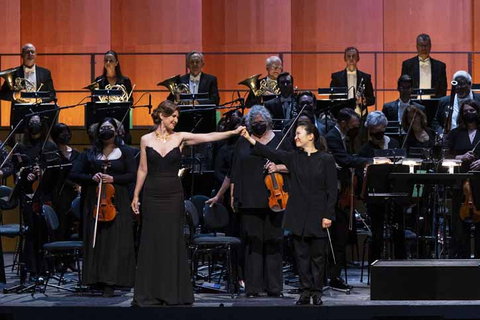 "Eun Sun Kim Conducts Verdi" with Nicole Car, Eun Sun Kim, and the San Francisco Opera Orchestra. Photo: Drew Altizer