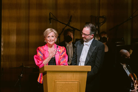 Frederica von Stade and San Francisco Opera General Director Matthew Shilvock co-host "Opera Ball: The Centennial Celebration." Photo: Kristen Loken/San Francisco Opera