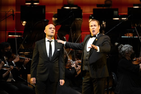 Michael Fabiano and Lucas Meachem at "Opera Ball: The Centennial Celebration." Photo: Kristen Loken/San Francisco Opera