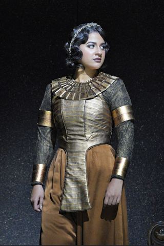 Amina Edris as Cleopatra in John Adams' "Antony and Cleopatra." Photo: Cory Weaver/San Francisco Opera