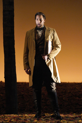 Evan LeRoy Johnson as Lensky in Tchaikovsky's "Eugene Onegin." Photo: Cory Weaver/San Francisco Opera