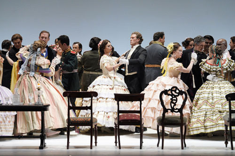 Evgenia Muraveva as Tatyana and Gordon Bintner in the title role of Tchaikovsky's "Eugene Onegin." Photo: Cory Weaver/San Francisco Opera