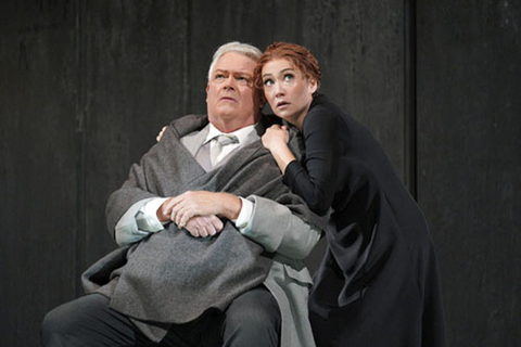 Dale Travis as Marquis de la Force and Heidi Stober as Blanche de la Force in Poulenc's "Dialogues of the Carmelites." Photo: Cory Weaver/San Francisco Opera