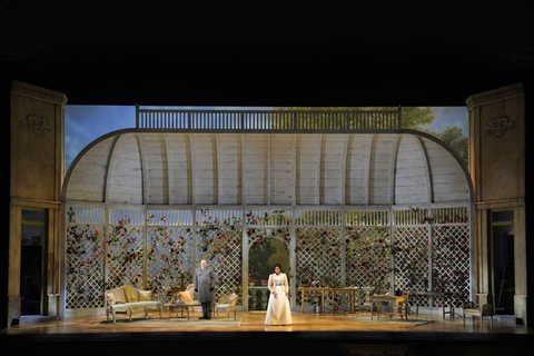 Simone PIazzola as Giorgio Germont and Pretty Yende as Violetta in Verdi's "La Traviata." Photo: Cory Weaver/San Francisco Opera