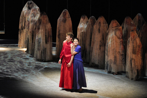 Meigui Zhang and Jakub Józef Orliński in the title roles of Gluck's "Orpheus and Eurydice" Photo: Cory Weaver/San Francisco Opera