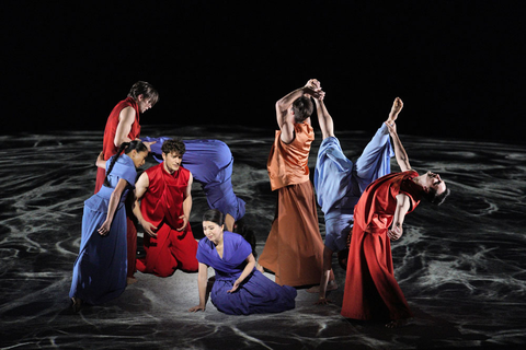 Meigui Zhang and Jakub Józef Orliński (with dancers) in the title roles of Gluck's "Orpheus and Eurydice" Photo: Cory Weaver/San Francisco Opera