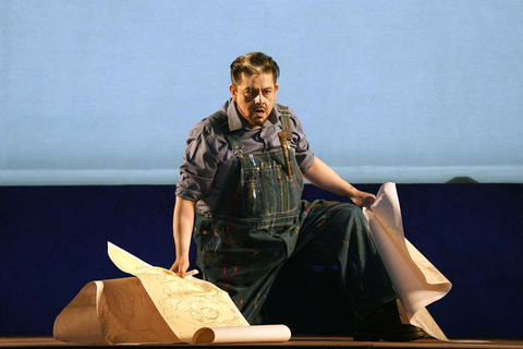 Alfredo Daza as Diego Rivera in Gabriela Lena Frank and Nilo Cruz's "El último sueño de Frida y Diego." Photo: Cory Weaver/San Francisco Opera