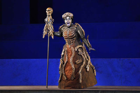 Yaritza Véliz as Catrina in Gabriela Lena Frank and Nilo Cruz's "El último sueño de Frida y Diego." Photo: Cory Weaver/San Francisco Opera