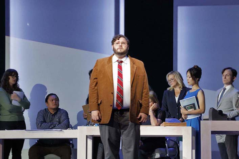 Bille Bruley as Steve Wozniak in Mason Bates and Mark Campbell's "The (R)evolution of Steve Jobs." Photo: Cory Weaver/San Francisco Opera