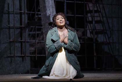 Angel Blue as Leonora in Verdi's "Il Trovatore." Photo: Cory Weaver/San Francisco Opera