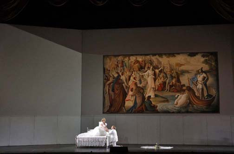 Julie Adams as Elsa and Simon O'Neill as Lohengrin in Wagner's "Lohengrin." Photo: Cory Weaver/San Francisco Opera