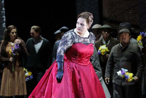 Judit Kutasi as Ortrud in Wagner's "Lohengrin." Photo: Cory Weaver/San Francisco Opera