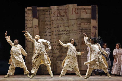 Act II dance scene in Rhiannon Giddens and Michael Abels' "Omar." Photo: Cory Weaver/San Francisco Opera