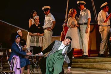 Arianna Rodriguez as Giannetta and Pene Pati as Nemorino in Donizetti's "The Elixir of Love." Photo: Kristen Loken/San Francisco Opera Keywords Elixir of Love San Francisco Opera