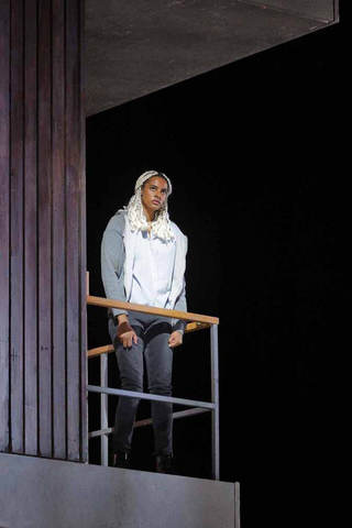 Julie Hega as Student #3 (Iris) in "Innocence" by Kaija Saariaho, Sofi Oksanen, and Aleksi Barrière. Photo: Cory Weaver/San Francisco Opera