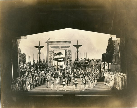 Aida, Giuseppe Verdi. San Francisco Opera, 1931. Photographer: Lawrence B. Morton/San Francisco Opera.