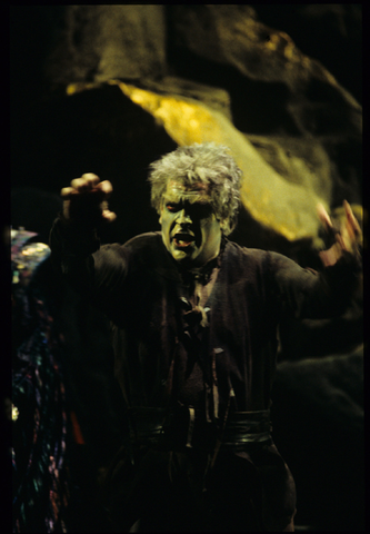 Gary Rideout (Mime), Das Rheingold, Richard Wagner. San Francisco Opera, 1998-99. Photographer: Marty Sohl/San Francisco Opera.