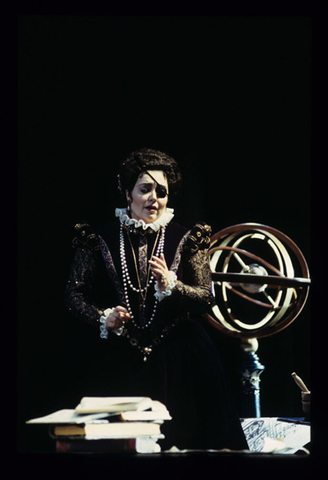 Markella Hatziano (Princess Eboli), Don Carlo, Giuseppe Verdi. San Francisco Opera, 1998-99. Photographer: Marty Sohl/San Francisco Opera.