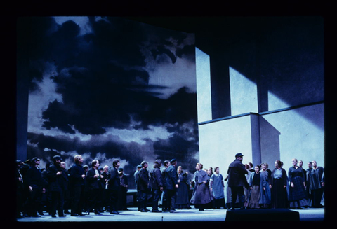 Chorus, Der Fliegende Holländer, Richard Wagner. San Francisco Opera, 1997-98. Photographer: Marty Sohl/San Francisco Opera.