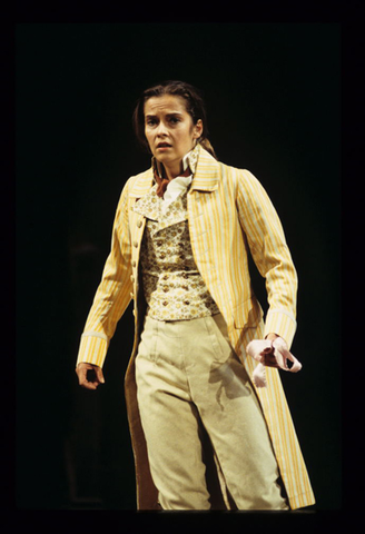 Angelika Kirchschlager (Cherubino), Le Nozze di Figaro, Wolfgang Amadeus Mozart. San Francisco Opera, 1997-98. Photographer: Marty Sohl/San Francisco Opera.