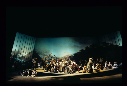 Chorus, Guillaume Tell, Gioachino Rossini. San Francisco Opera, 1997-98. Photographer: Marty Sohl/San Francisco Opera.