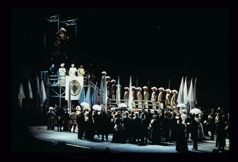 Ensemble, Prince Igor, Alexander Borodin. San Francisco Opera, 1996-97. Photographer: Marty Sohl/San Francisco Opera.