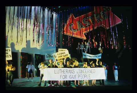 Chorus, Harvey Milk, Stewart Wallace. San Francisco Opera, 1996-97. Photographer: Ron Scherl/San Francisco Opera.