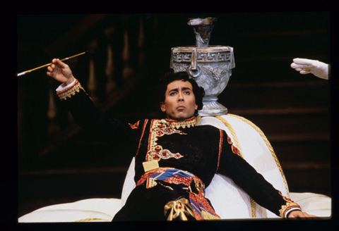 Brian Asawa (Prince Orlofsky), Die Fledermaus, Johann Strauss, Jr.. San Francisco Opera, 1996-97. Photographer: Ron Scherl/San Francisco Opera.