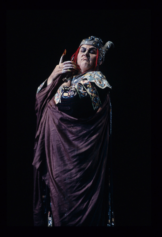 Catherine Cook (Naina), Ruslan and Lyudmila, Mikhail Ivanovich Glinka. San Francisco Opera, 1995-96. Photographer: Marty Sohl/San Francisco Opera.