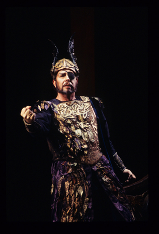 James Morris (Wotan), Die Walküre, Richard Wagner. San Francisco Opera, 1995-96. Photographer: Marty Sohl/San Francisco Opera.