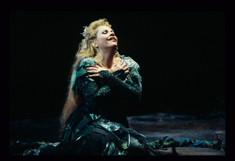 Renée Fleming (Rusalka), Rusalka, Antonín Dvořák. San Francisco Opera, 1995-96. Photographer: Marty Sohl/San Francisco Opera.