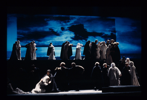 Chorus, Macbeth, Giuseppe Verdi. San Francisco Opera, 1994-95. Photographer: Marty Sohl/San Francisco Opera.