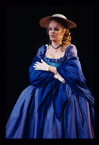 Mary Mills (Cécile de Volanges), The Dangerous Liaisons, Conrad Susa. San Francisco Opera, 1994-95. Photographer: Marty Sohl/San Francisco Opera.