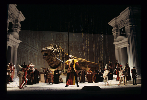 Ensemble, Otello (Rossini), Gioachino Rossini. San Francisco Opera, 1994-95. Photographer: Marty Sohl/San Francisco Opera.