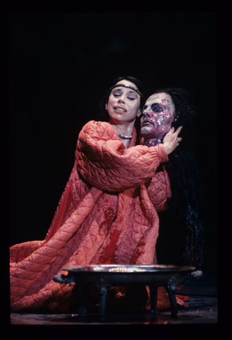 Maria Ewing (Salome), Salome, Richard Strauss. San Francisco Opera, 1992-93. Photographer: Marty Sohl/San Francisco Opera.