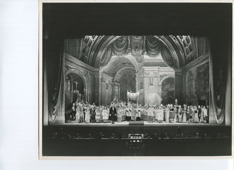 Tosca, Giacomo Puccini. San Francisco Opera, 1932. Photographer: Lawrence B. Morton/San Francisco Opera.