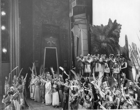 Aida, Giuseppe Verdi. San Francisco Opera, 1933. Photographer: Lawrence B. Morton/San Francisco Opera.