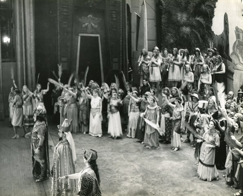 Aida, Giuseppe Verdi. San Francisco Opera, 1933. Photographer: Lawrence B. Morton/San Francisco Opera.