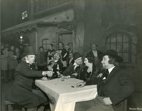 La Bohème, Giacomo Puccini. San Francisco Opera, 1933. Photographer: Lawrence B. Morton/San Francisco Opera.