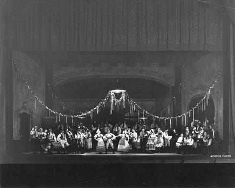 The Bartered Bride, Bedřich Smetana. San Francisco Opera, 1934. Photographer: Lawrence B. Morton/San Francisco Opera.