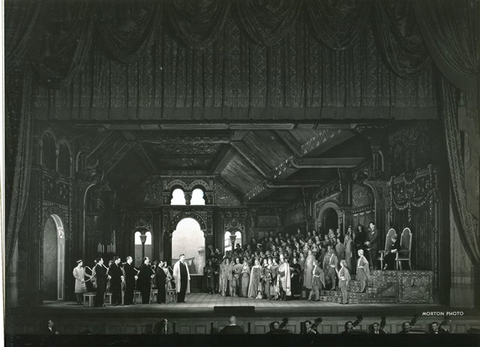 Tannhäuser, Richard Wagner. San Francisco Opera, 1934. Photographer: Lawrence B. Morton/San Francisco Opera.