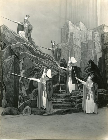 Die Walküre, Richard Wagner. San Francisco Opera, 1935. Photographer: Franklin and Rognon/San Francisco Opera.