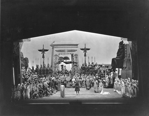 Aida, Giuseppe Verdi. San Francisco Opera, 1935. Photographer: Franklin and Rognon/San Francisco Opera.