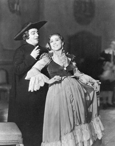 Il Barbiere di Siviglia, Gioachino Rossini. San Francisco Opera, 1935. Photographer: Franklin and Rognon/San Francisco Opera.