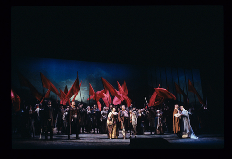 Ensemble, Guillaume Tell, Gioachino Rossini. San Francisco Opera, 1991-92. Photographer: Marty Sohl/San Francisco Opera.